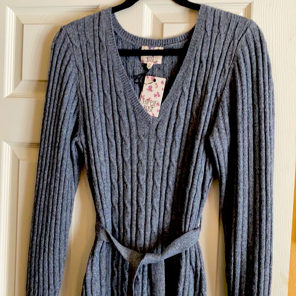 Gray Sweater Dress